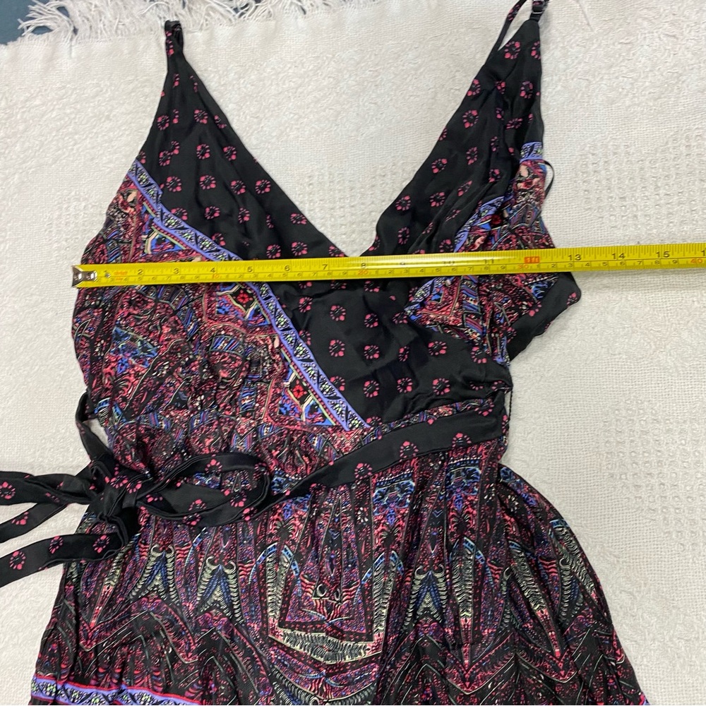 Free People Wrap Effect Printed Jumpsuit (4) - Picture 4 of 11